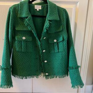 Sugarlips Emerald Tweed Blazer